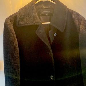 Black knee length wool coat by Jones of New York